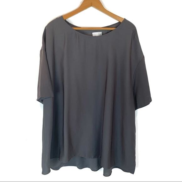 14th & Union Gray Blouse - Picture 1 of 3